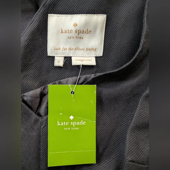 Kate Spade Silk Cotton Pleated Hem Dress - Picture 15 of 16